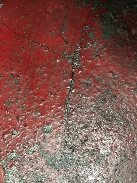 There is a star crack
