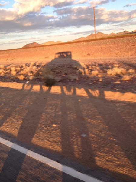 Late afternoon in the California Desert near Goffs, CA. October 2015