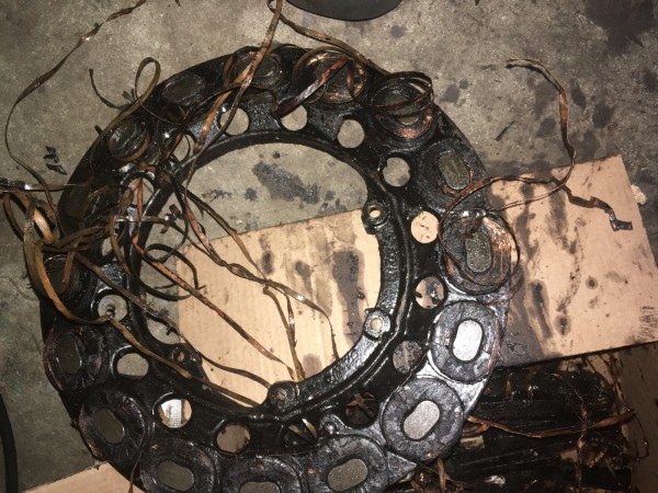Theis the remains of the coil ring