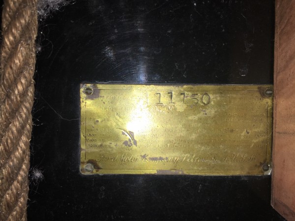 Body plate from my 1909 Touring