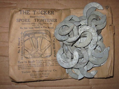 Shims made to carry in tool kit for wooden wheel Back in the T's hayday.tightening