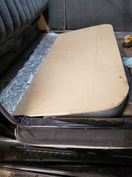 MDF panel becomes the new seat base