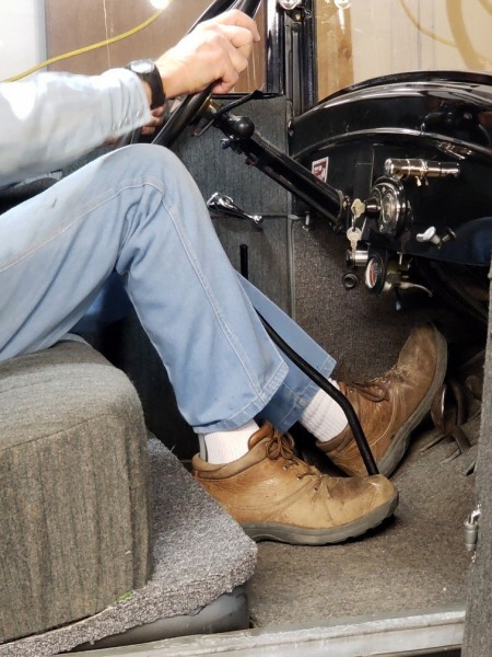 More leg room under the steering wheel and knees aren't bumping the timing lever