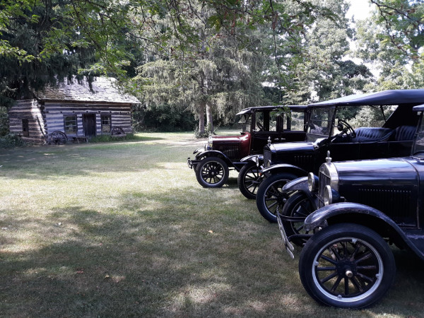 Another angle showing Russ' neat authentic 1800's cabin. Might look familiar to some?