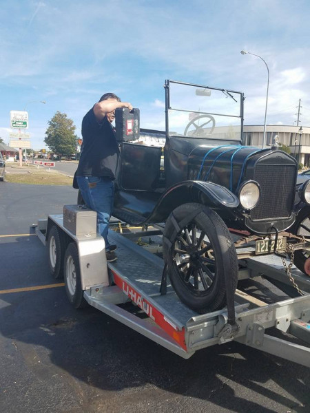 T on trailer