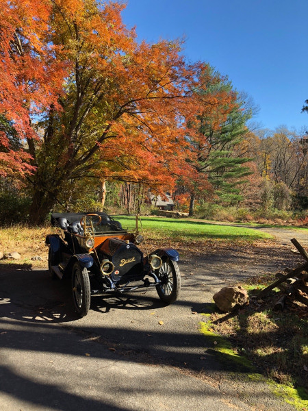 Posing in a National Park on an autumn day.