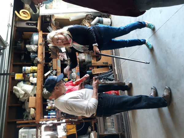 The Forge wife showing some of their work