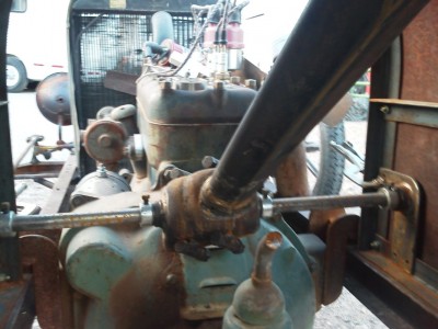 The steering sector was made from a model T column.