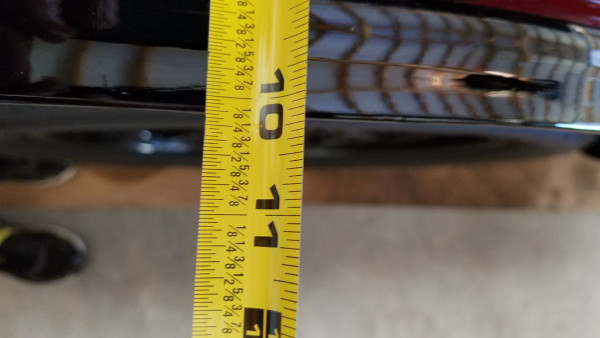 another view of the width measurement