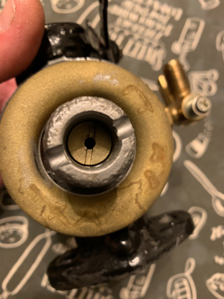 Here is my jet, it’s brass not shiny. Is this the bad jet you was talking about?