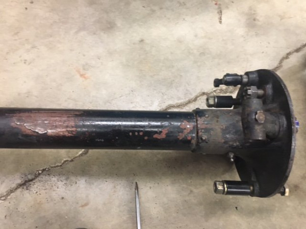 It looks like a blob of weld, but it could be a crack. No oil leakage, though.