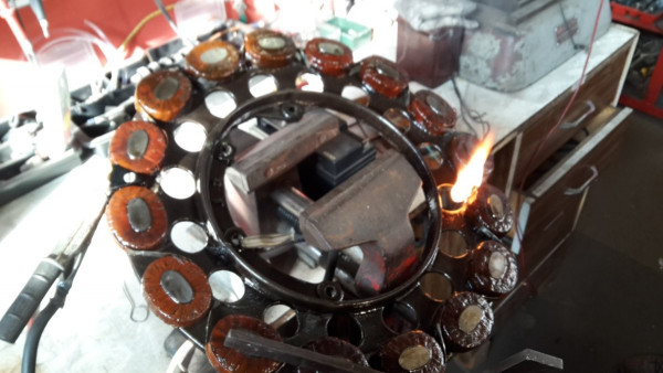 Model T urning magneto coil.jpg