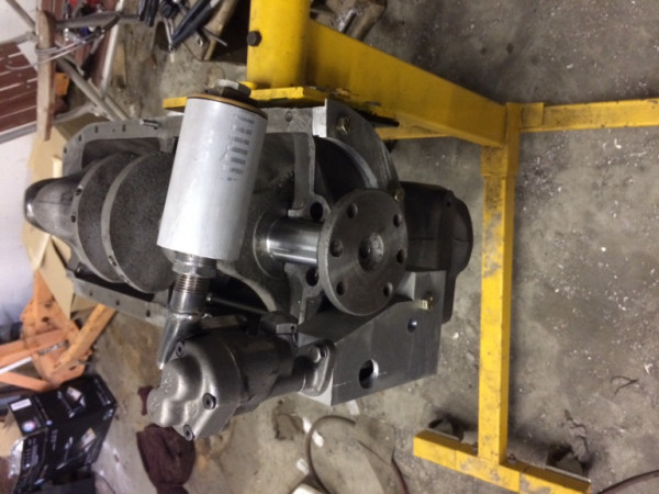 C crank and flathead V8 oil pump