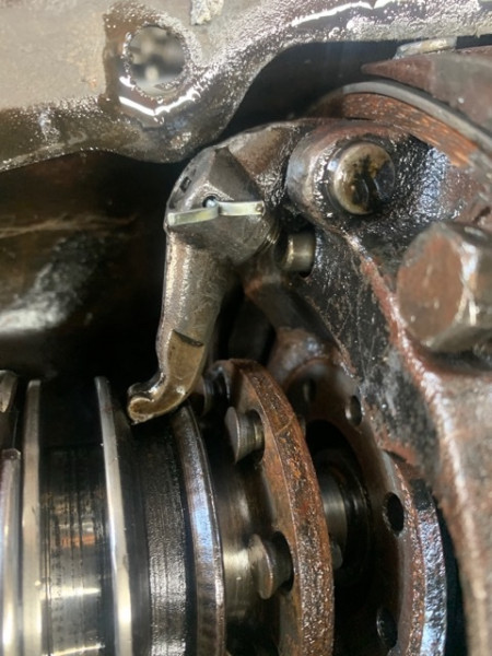 Eight failed rivets