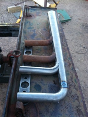 Started building the exhaust header.