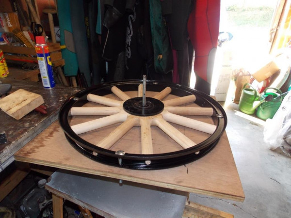 Hub in place.