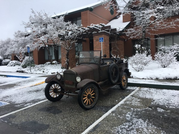 In snow Feb. 2019