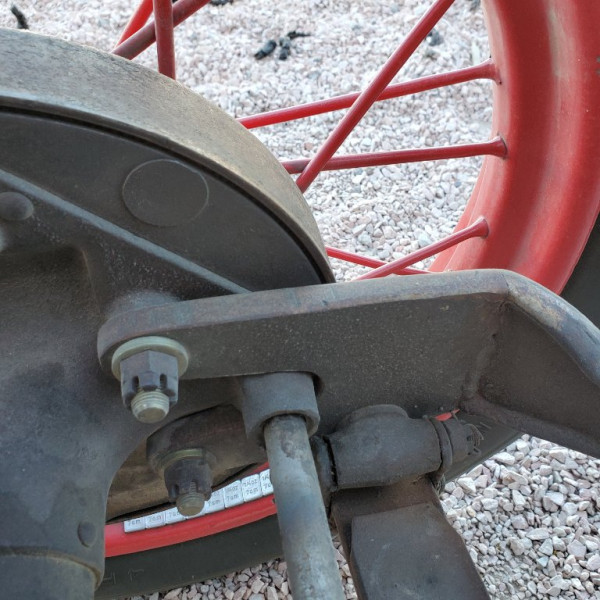 Cutting.  Rear spring mount.