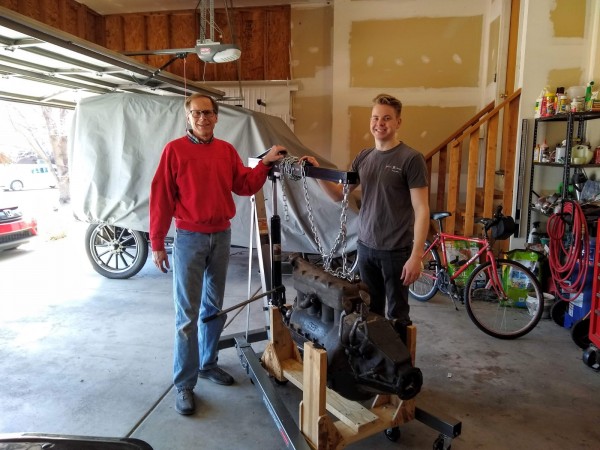 Engine in stand 3-16-2019.jpg
