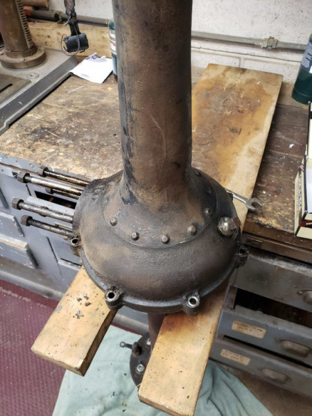 Close up of axle housing