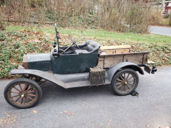 The car with a truck bed dad and I built last year.