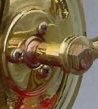 -<br />BEFORE: With modern metal philips-head screws and hex bolt.<br />-