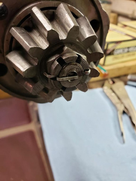 Proud of my text book cotter pin installation.