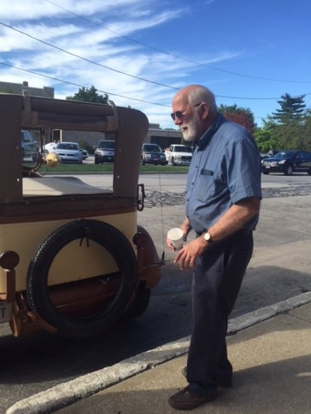 Gary Hylton with his Ames bodied '19 Touring