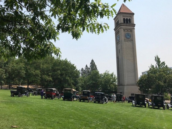 Spokane clock at Riverside Park on Wednesday.jpg
