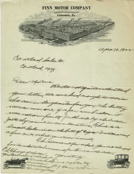 Ford Dealer Finn Motor Company 1922 Letterhead.jpg